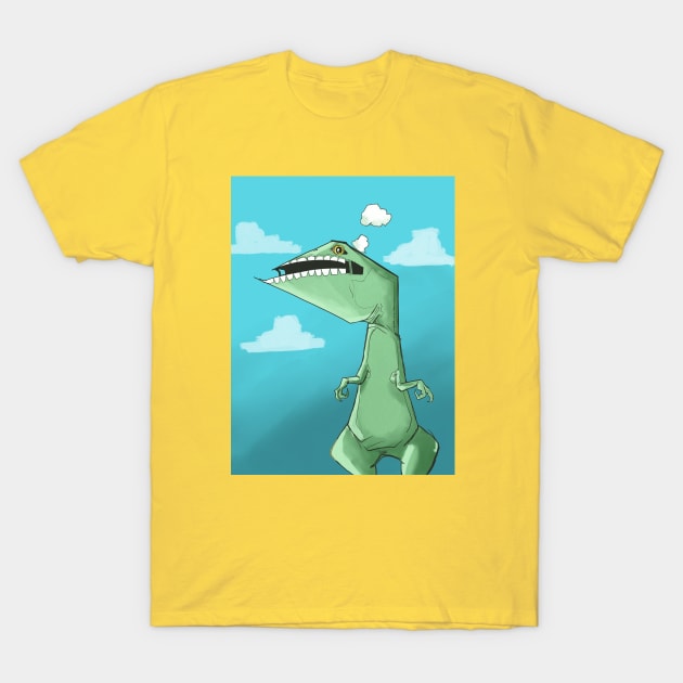 Dino Might! T-Shirt by Yeti Slang 